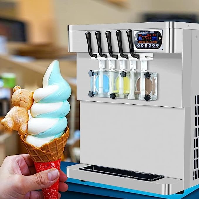 Kolice Commercial 7 flavors frozen yogurt maker soft serve ice cream machine