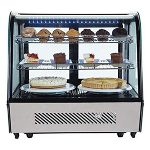 Commercial Countertop 3-tiers Cake Display Refrigerator Bakery Cabinet Bakery Display Showcase Cooler Cake Display Fridgewith LED Lighting