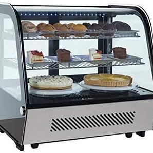 Commercial Countertop 3-tiers Cake Display Refrigerator Bakery Cabinet Bakery Display Showcase Cooler Cake Display Fridgewith LED Lighting