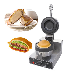 Kolice hamburger Gelato Panini Press Machine, Donut Ice Cream Dessert Italy Ice Cream Sandwich Press Machine, Krapfen Warmer