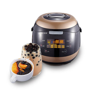 Boba Tapioca Maker Pearl Cooker, 5L Automatic Non-Stick Pearl Maker with Touchscreen, Bubble Tea Cooker for Tea Sago Pearl Milk Tea Restaurant