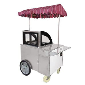 Kolice ice cream vending tricycle cart bicycle/ice pop bike/gelato hand push cart/snack food cart/street food vending cart with refrigerant,canopy