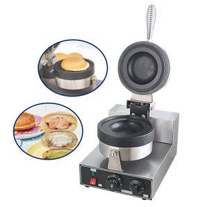 Kolice hamburger Gelato Panini Press Machine, Donut Ice Cream Dessert Italy Ice Cream Sandwich Press Machine, Krapfen Warmer