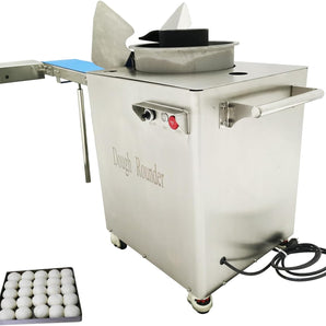 Dough Rounder Machine Pizza Dough Rounder 0.7-10.5oz(20-300g) Dough Ball Roller Maker Electric Dough Ball Forming Machine Dough Rounding for Bread, Steamed Bread, Pastry 1600-3600pcs/h