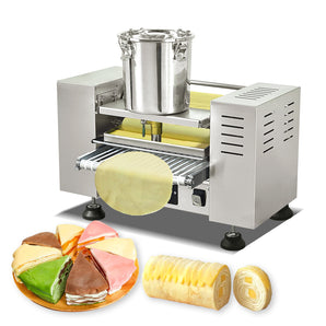 Kolice Commercial Automatic Crepe Cake Making Machine, Egg Skin Crepe Machine, Thousand Layers Cake Skin Maker (8 inches)