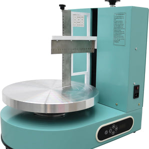 Cake Decorating Coating Machine Cream Spreading Automatic Frosting Turntable with Graduated Scraper 60-320RPM Rotating Speed for 6-14inch Cakes