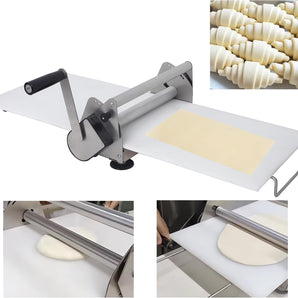 Mini pastry portable hand manual pizza dough sheeter roller shelter press flattener shetter laminator machine