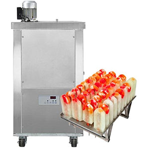 Mvckyi 4800pcs/day Commercial Ice Mold Popsicle Machine, 110ML/Stick Holder  Stainless Steel Ice Pops Maker with 30 pcs/mold set, Multiple use Frozen